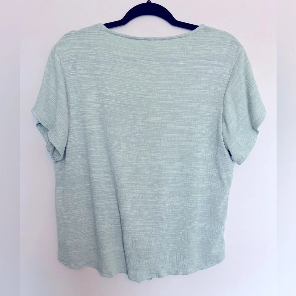 Weatherproof‎ Vintage Woman's Tie Front Blouse Size L - Picture 5 of 8